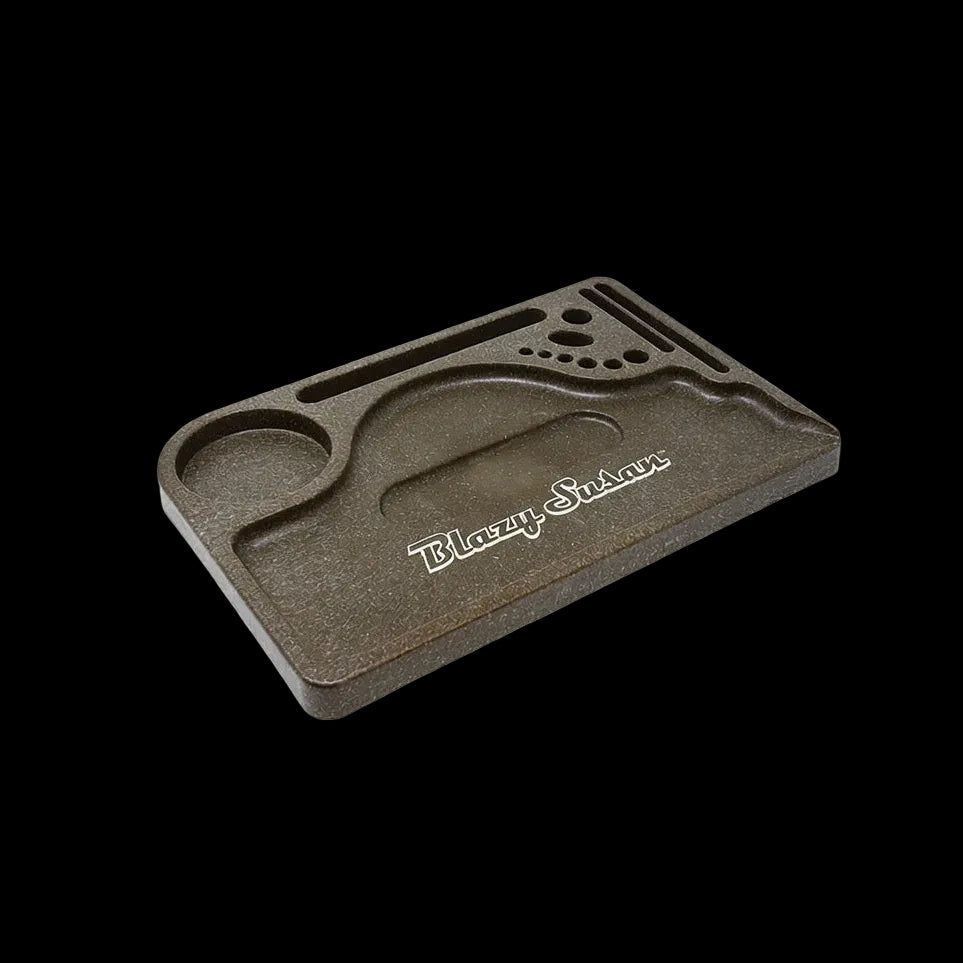 Blazy Susan Hemp Plastic Rolling Tray