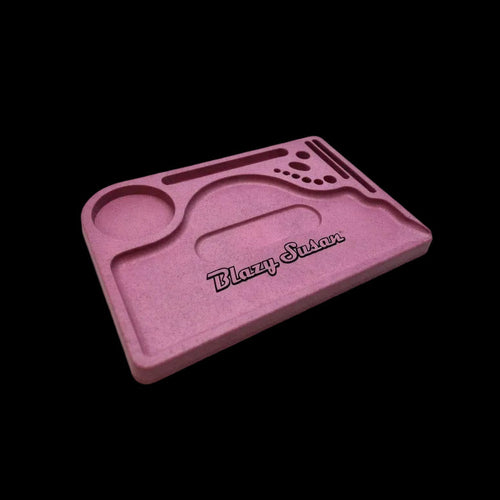 Blazy Susan Hemp Plastic Rolling Tray