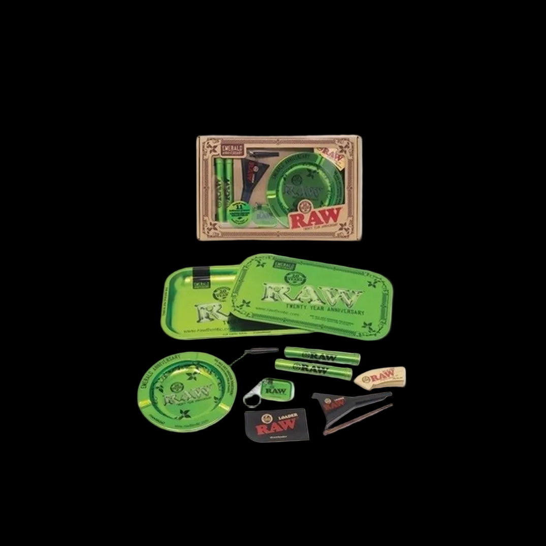 RAW Emerald Anniversary Set